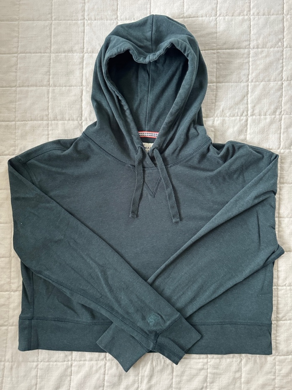 The Normal Brand Men's Teal Green Hooded Sweatshirt